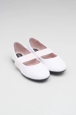 Girls Rhea Ballet Flats -Dance Gear Outlet Store BG2013 WHT 2301 43d9ed19 431f 4002 a513 63b82d49bc71