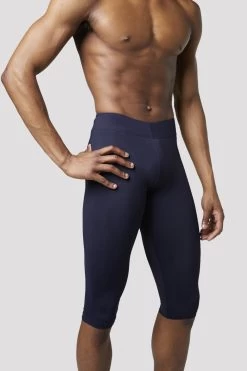 Mens/Boys Knee Length Rehearsal Tights -Dance Gear Outlet Store BLOCH MP003 NAV 0485
