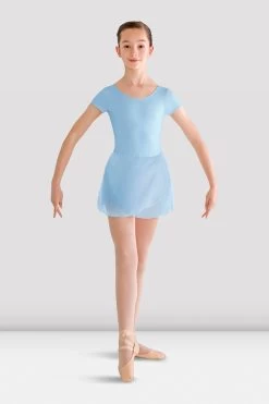 Girls Prisha Short Sleeve Skirted Leotard