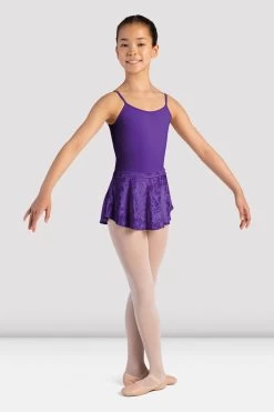 Girls Angel Velvet Pull On Skirt