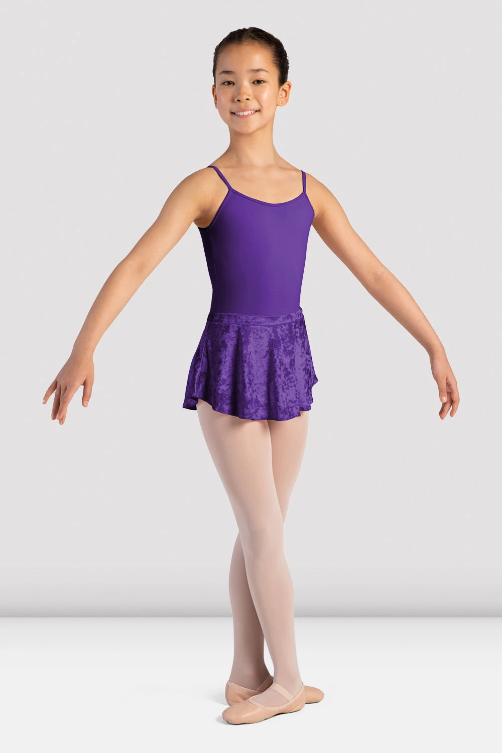 Girls Angel Velvet Pull On Skirt 1 Girls Angel Velvet Pull On Skirt