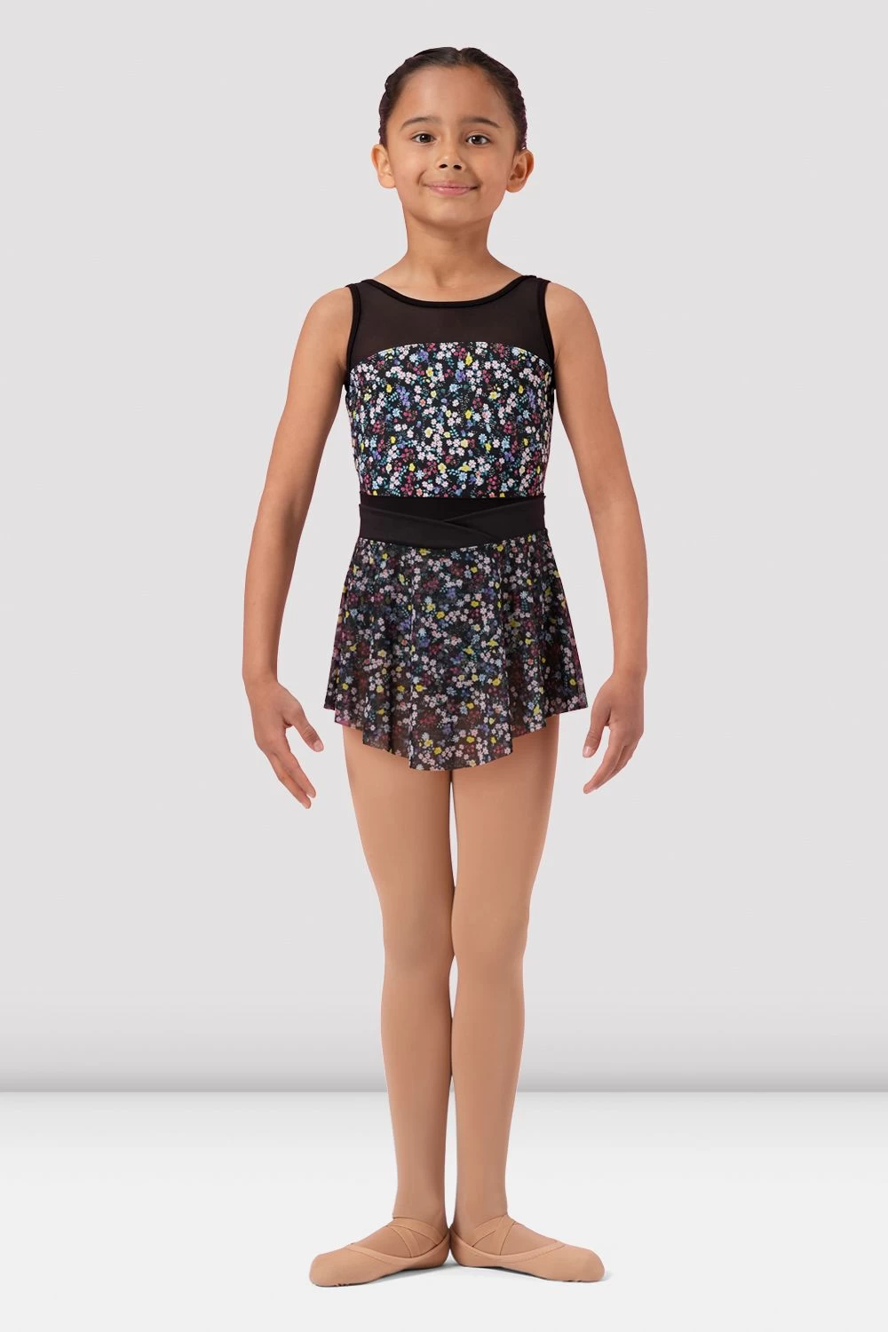 Girls Mirella Ditsy Floral Pull On Skirt 1 Girls Mirella Ditsy Floral Pull On Skirt