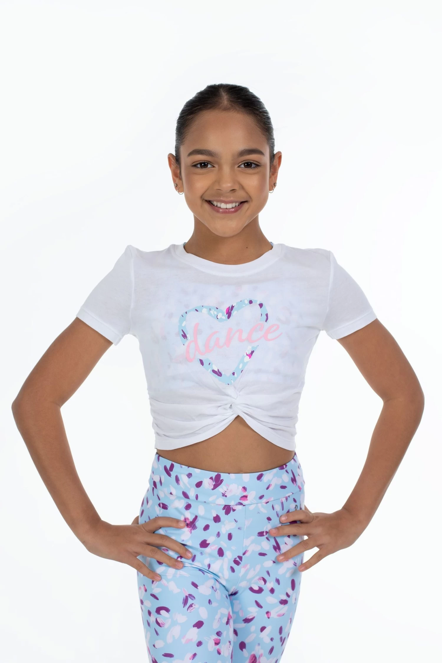 BLOCH X Flo Active Twist Front Tee 1 BLOCH X Flo Active Twist Front Tee