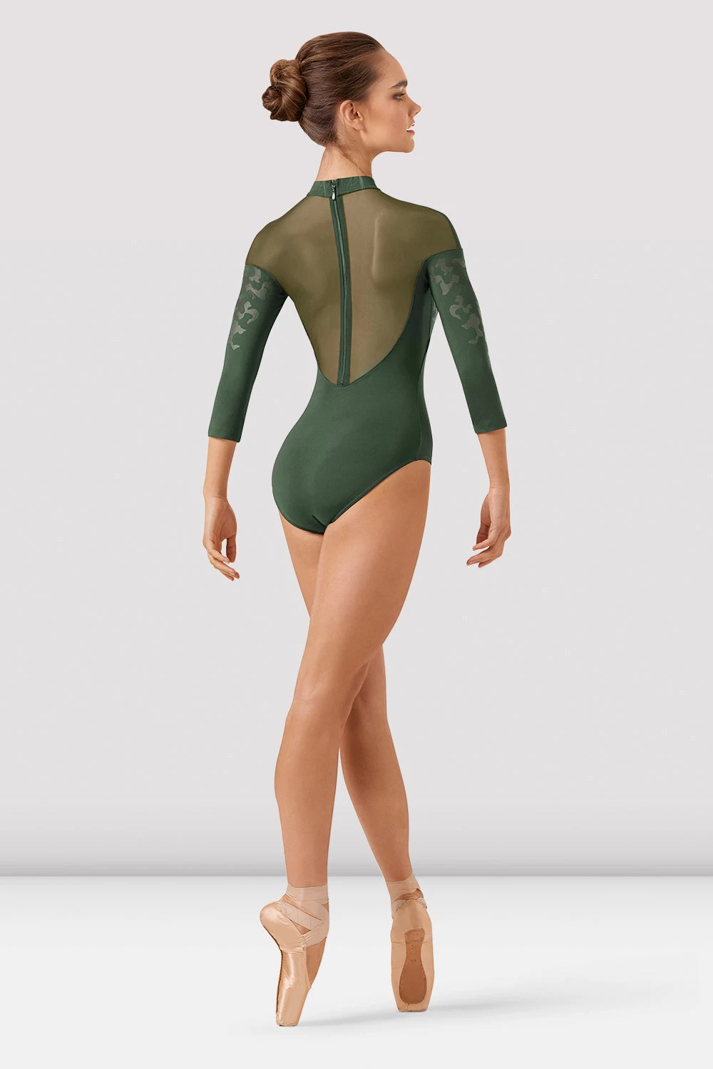 Ladies Boutique Mirage Print Long Sleeve Leotard 2 Ladies Boutique Mirage Print Long Sleeve Leotard - Image 2