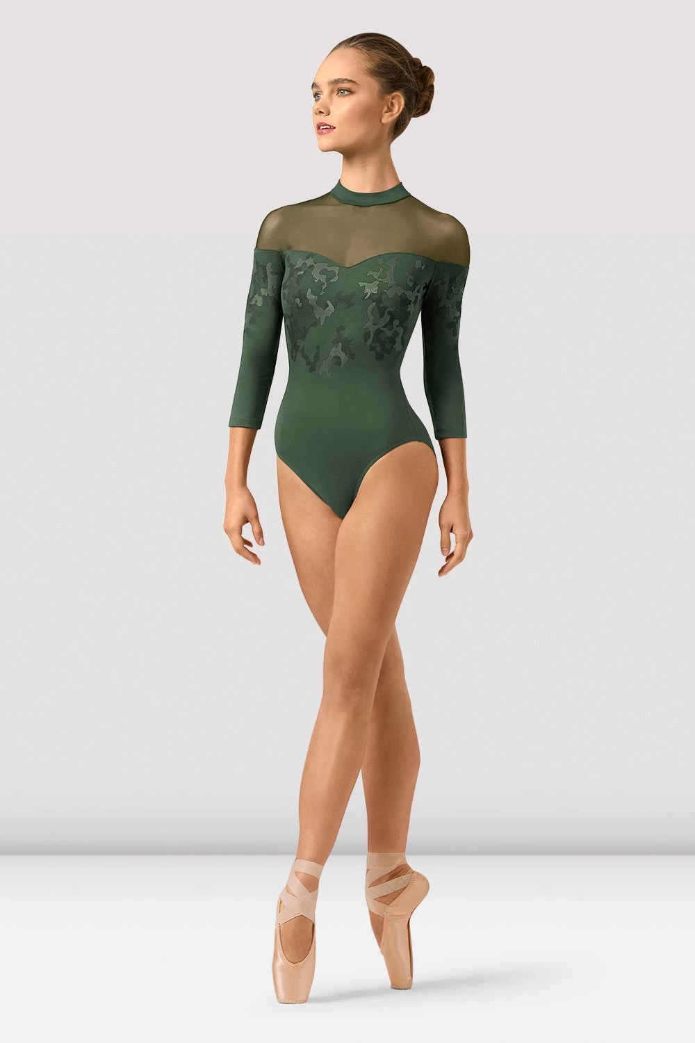 Ladies Boutique Mirage Print Long Sleeve Leotard 1 Ladies Boutique Mirage Print Long Sleeve Leotard