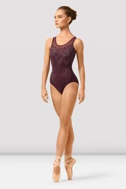 Ladies Lana Mirage Print Scoop Neck Leotard