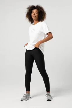 Ladies Tonal Bloch Print Oversized Tee