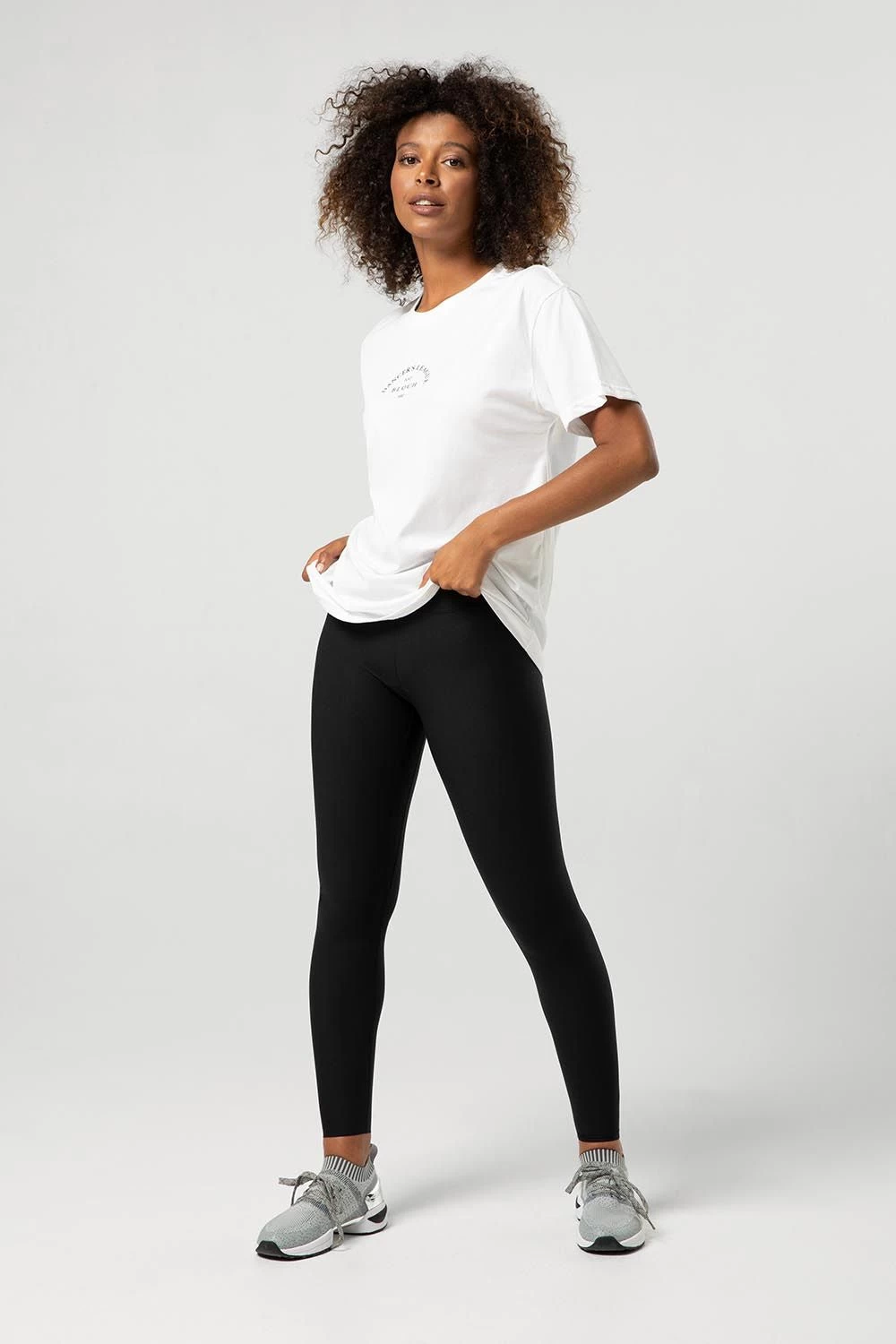 Ladies Tonal Bloch Print Oversized Tee 1 Ladies Tonal Bloch Print Oversized Tee