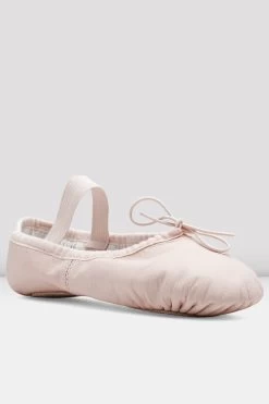 Ladies Dansoft Leather Ballet Shoes -Dance Gear Outlet Store S0205G TPK 03 d83fb95b 2dd6 431f aa93 84c9ae0da581