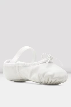 Toddler Dansoft Leather Ballet Shoes -Dance Gear Outlet Store S0205G WHT 03 1777663a 9feb 483a b58c 25ed4abc4d3f