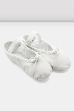Toddler Dansoft Leather Ballet Shoes -Dance Gear Outlet Store S0205G WHT 06
