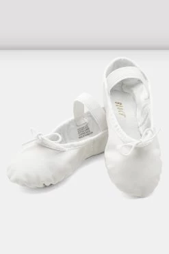 Toddler Dansoft Leather Ballet Shoes -Dance Gear Outlet Store S0205G WHT 07