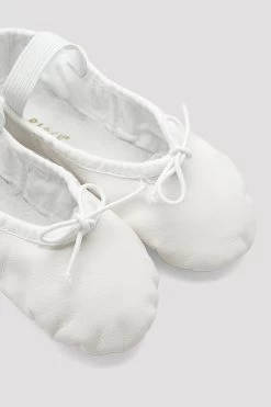 Toddler Dansoft Leather Ballet Shoes -Dance Gear Outlet Store S0205G WHT 08 a9c588ba 48e9 48dd b50c b3b4e957c469