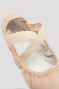 Ladies Odette Leather Ballet Shoes -Dance Gear Outlet Store S0246L PNK 09