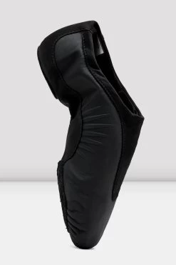 Childrens Pulse Leather Jazz Shoes -Dance Gear Outlet Store S0470L BLK 04 99d558eb 10ea 4fee b21f a8d17f66aab8