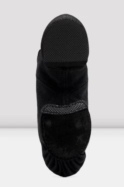 Ladies Phantom Stretch Canvas Jazz Shoes -Dance Gear Outlet Store S0473L BLK 06