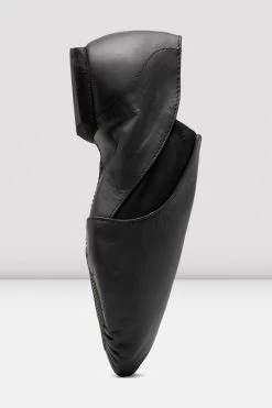 Ladies Leather Elasta Jazz Booties -Dance Gear Outlet Store S0499L BLK 04