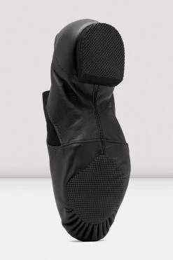Ladies Leather Elasta Jazz Booties -Dance Gear Outlet Store S0499L BLK 05