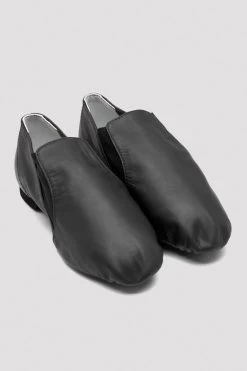 Childrens Leather Elasta Jazz Booties -Dance Gear Outlet Store S0499L BLK 07 09d652fc 0591 489b a39d 4a97e205821e