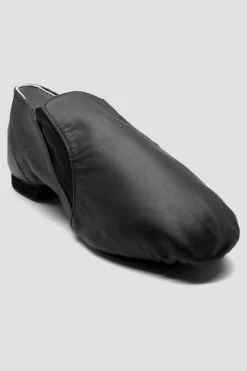 Ladies Leather Elasta Jazz Booties -Dance Gear Outlet Store S0499L BLK 08