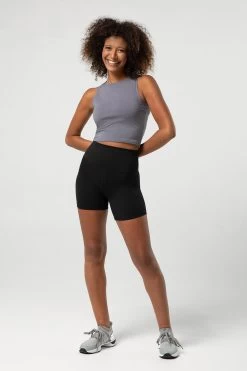 Ladies Heritage Bloch Print Crop Tank